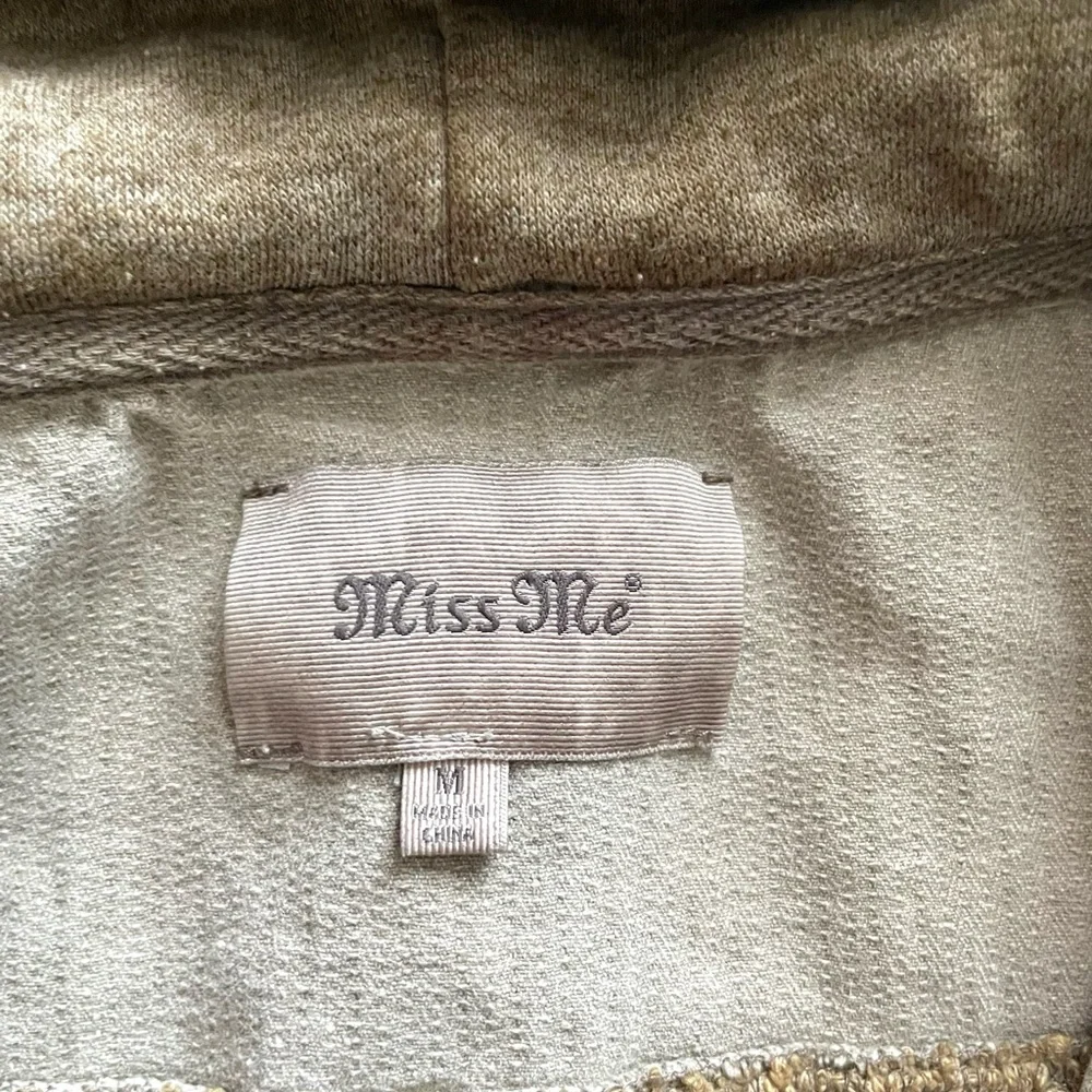 Miss Me Women’s Brown and Gray Jean Jacket - Picture 4 of 4